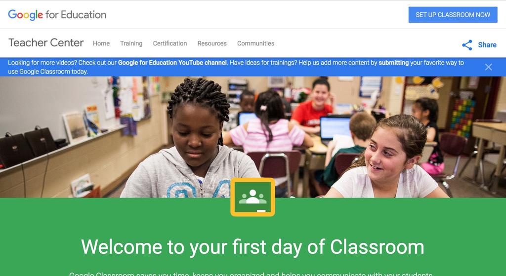Set up an account Go to classroom.