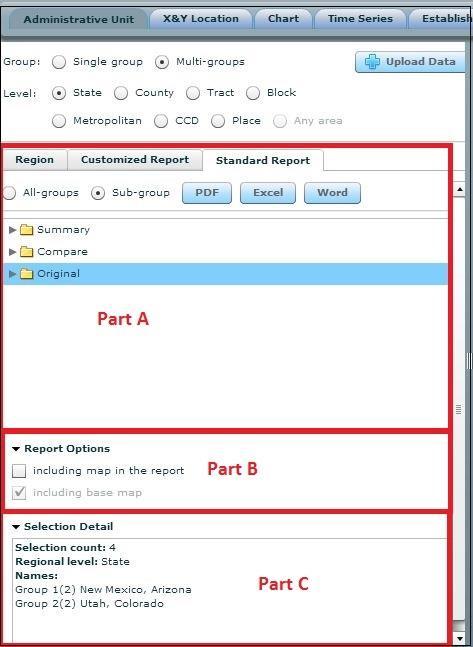 2.2.1 STATISTICAL REPORTS The Report tool provides two categories of reports: Standard Report and Customized Reports, which offer users the option to generate reports with designed methodology or