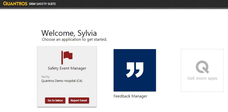 Registered Users From the Applications page, select the Safety Event Manager icon. Select Report Event.