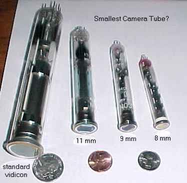 Camera Tubes Vacuum Devices Different Camera Vacuum Tube Sensor with dimensions in mm to illustrate
