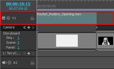 Chapter 8: How to Create an Animatic clip. 7. If you want the video track to display behind the animatic, right-click on the video track and select Move Track Down.