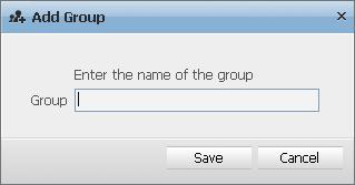 Adding a Contact Group You can create a contact group where you can add contacts later. 1. Click the [Add Group] button. 2.