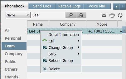 Edit Group, and Delete Group. However, you cannot delete the default group.