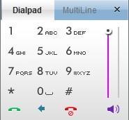 Dialing with the Dialpad The Communicator has the same dialpad as the IP phone. 1. When idle, use the dialpad to enter a phone number.