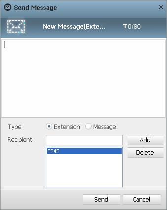 Message Select [Message] in the side bar, or select [Message] from icon menu in the Windows system tray. The message window is displayed as shown below.