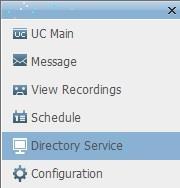 Directory Service Samsung Communicator can search the user list of SCME System by accessing to the Directory Service of the SCME System and can make a call to the specific user or send the message or