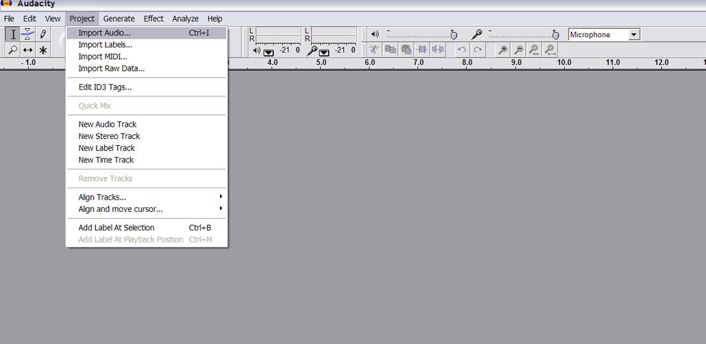 Figure 15 How to Import Audio in Audacity Figure 16 If you are using a hand held recorder and it saves the