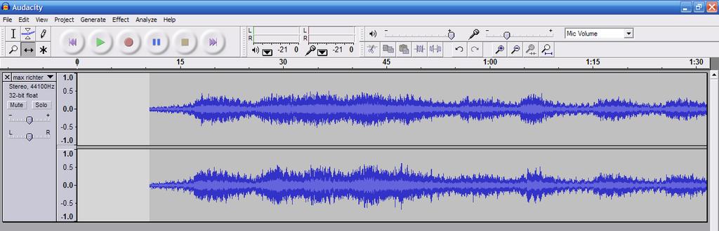 How to Change the Play Time of the Audio 1.) In order to change the play time of the audio, click on the Time Shift Tool. Figure 23 2.