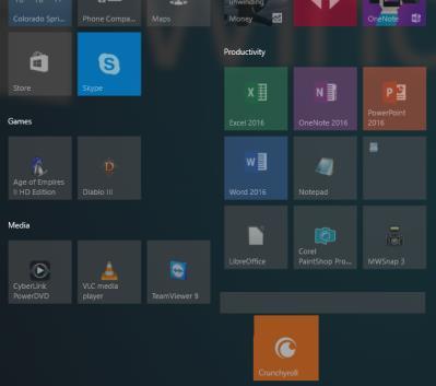 Move a Start Tile or Taskbar Icon To move a tile or icon, point, click, and drag the control to a new location.