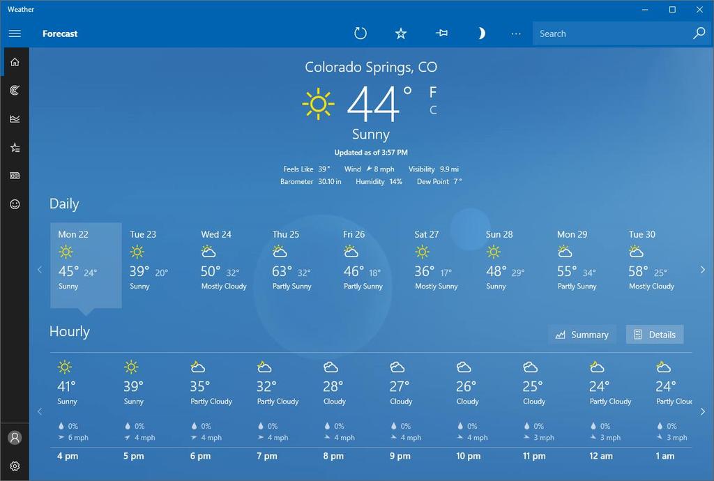 WEATHER Weather is an information program that will report weather statistics for a specified location.