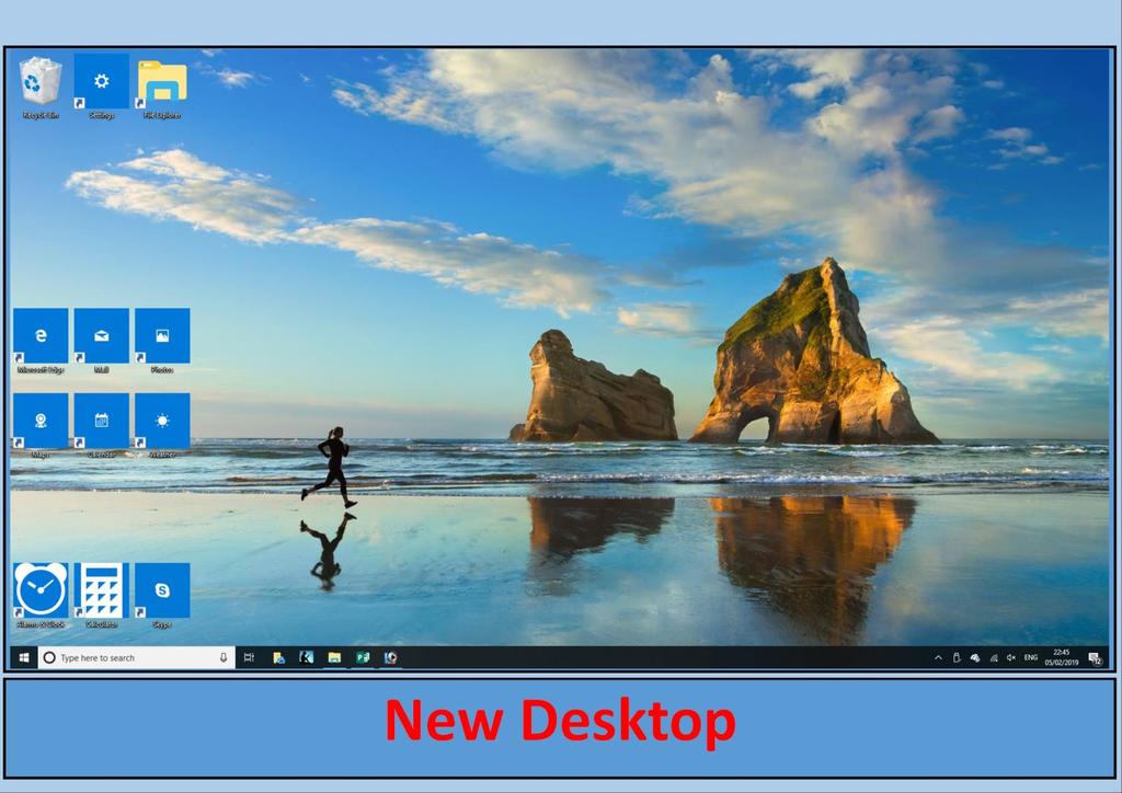 You now have a new background picture on your desktop. There are lots of ways that you can change how Windows works for you just explore the available options and experiment.