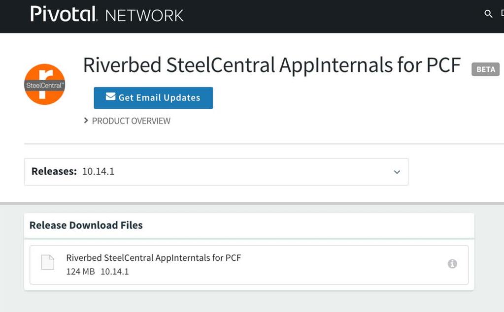 Getting started AppInternals on Pivotal (Pivotal Network Pivnet)