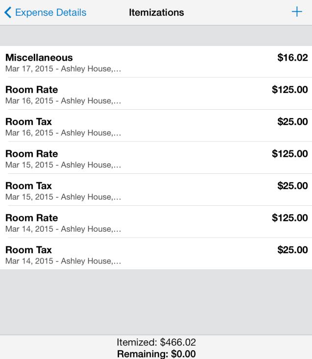 Itemize an Expense on an Expense Report You can itemize an expense if the expense