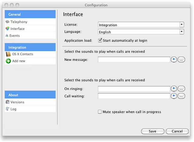 Language packs are available for the software to change the language of the user interface.