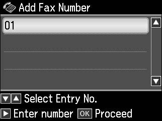 Group Dial List l r u d Select this option to add a Group Dial entry number.