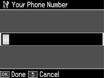 Select Fax Header, You see the header information input screen. [Speed Dial/Group Dial/Backspace] Deletes a character or moves the cursor one space to the left.