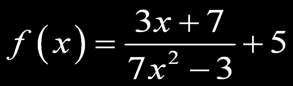 degree of the denominator.