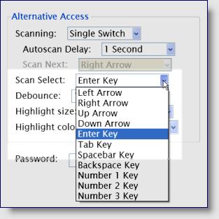 When using a switch or button, determine which key is programmed to the device.
