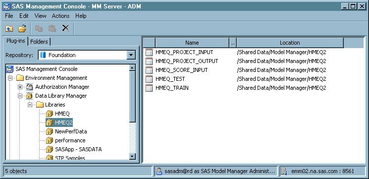 32 Chapter 3 Setting Up SAS Management Console for Use Note: You must create folders with appropriate access permissions so that users can manage their models, create reports, and publish models