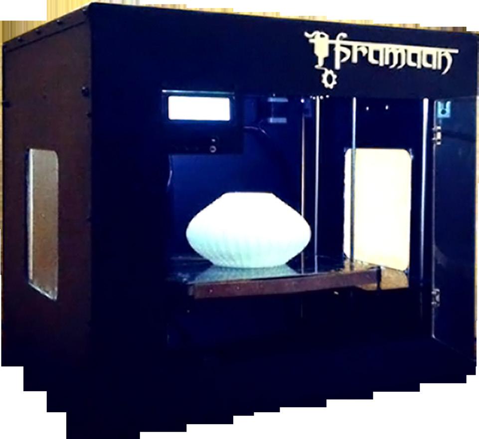 Our Products PRAMAAN v2 Pramaan v2 is a rugged, reliable and easy to use 3D Printer.