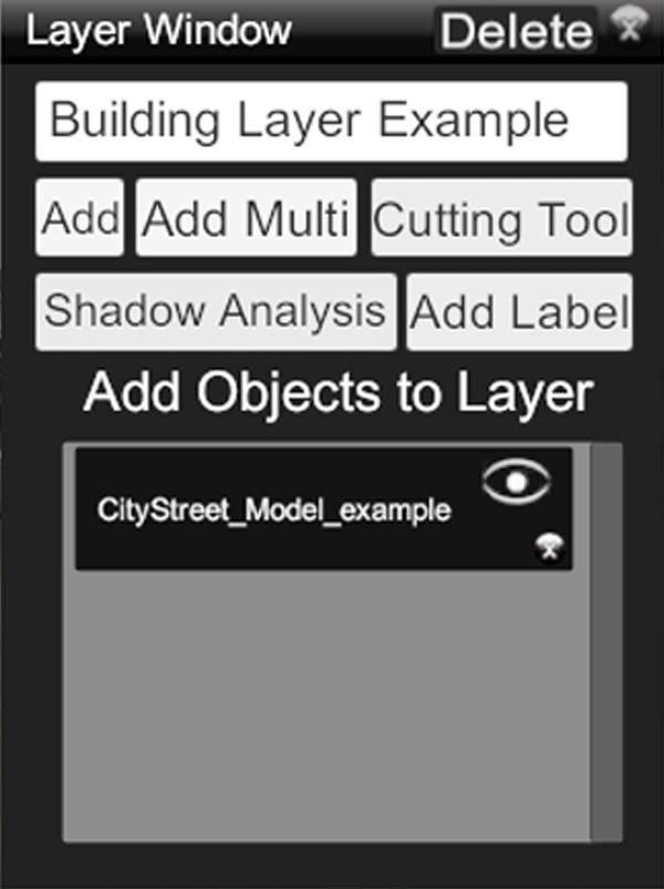New Layer Window Add To assign a model to a One Object layer press Add to turn it on (turns red) and left mouse click a model.