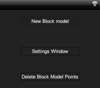 Settings Window Toggles on/off the Object Settings window.