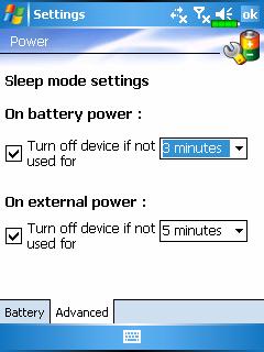 Power On and Off Power Button Sleep Mode 1. Press the Power Button at the top of the Pocket PC to enter the Sleep mode.