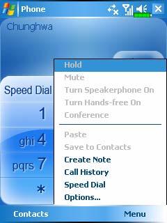 Toolbar Provides the functional tools. 1. Contacts Button: Link to Contacts. 2.
