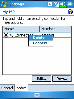 Select Manage existing connections in Connections.
