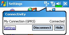 Disconnecting GPRS 1.