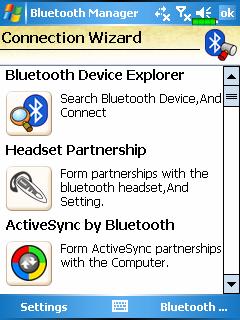 Tap to enable Bluetooth Bluetooth Connection Wizard 7-6 ❷ ❸ ❹ Tap on any one of the icons on the left side of the Wizard