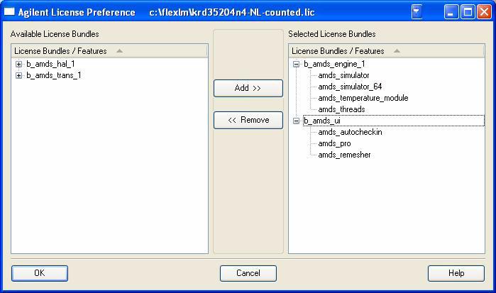 Setting up Licenses on PC Systems 2 Figure 2 License Preference Tool Showing Features How the License Preference Tool Works When you run the License Preference tool, it attempts to locate a license