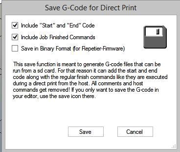 Appendix-C : Saving & Printing from a G-code File Most new print jobs will begin by loading an STL data file, slicing and then printing.