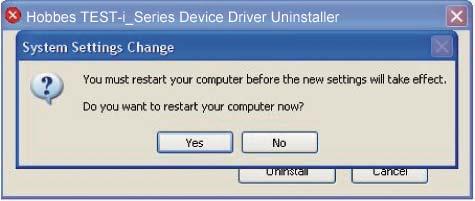 After the new driver has been installed, the program will ask you