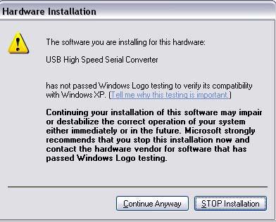 The install is beginning to copy files over. Shortly after, you will receive a message like the one shown in Figure 7.5.