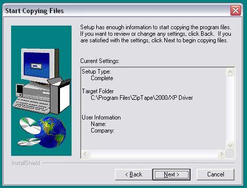 Figure 8.4 is a screen welcoming you to the Driver Setup program for your ZT-1300 printer. When you are ready to continue with the installation, click on Next.