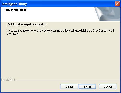 2. When prompt to the following message, please click Install to begin the installation. 3.