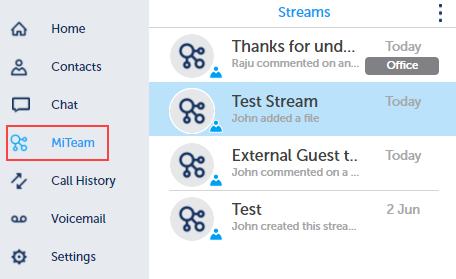 QMiTeam for Enterprise Quick Reference Guide About MiTeam MiTeam is a work stream communications and collaboration tool that provides a highly collaborative and persistent workspace for