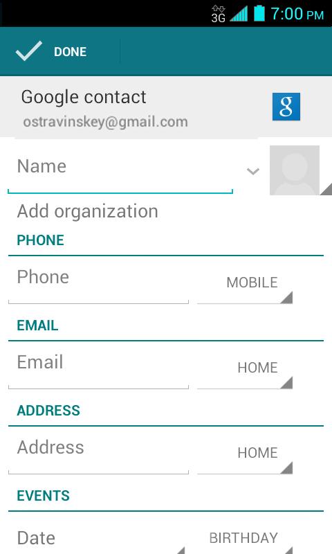 3. Set the following options: Sort list by to choose how your contacts are sorted. View contact names as to choose how your contacts name is displayed.