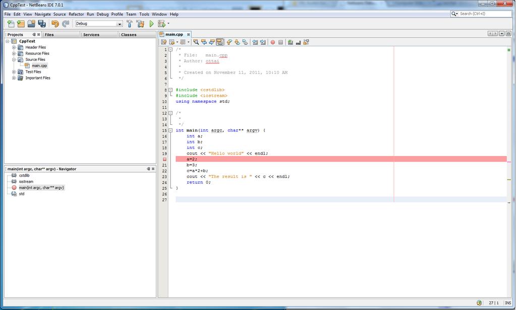 The NetBeans Debugger: A Brief Tutorial Based on a tutorial by Anousha Mesbah from the University of Georgia NetBeans provides a debugging tool that lets you trace the execution of a program step by