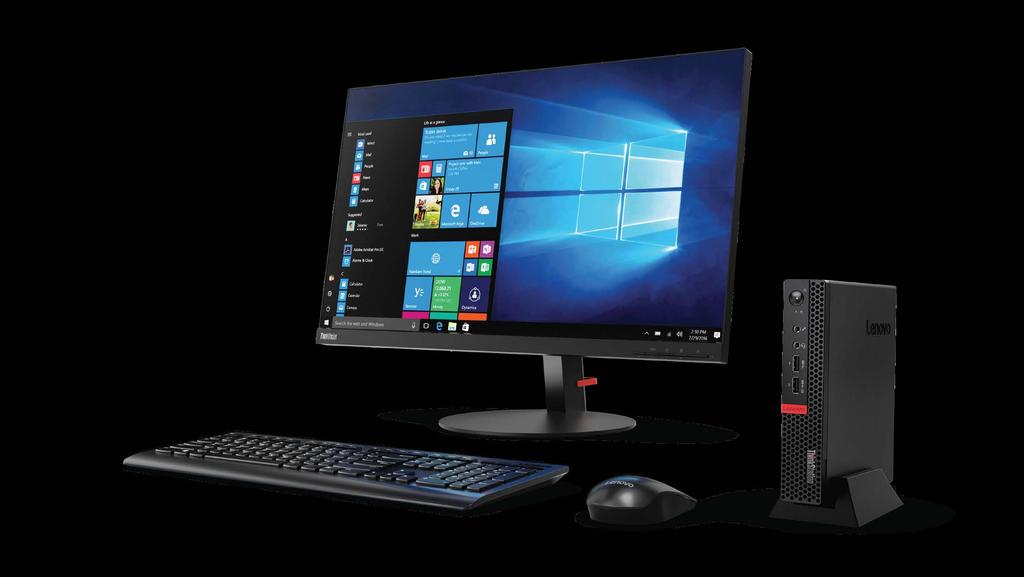ThinkVision P27-27 4k display with near borderless bezels ThinkStation P320 Tiny Introducing the World s Smallest Workstation.