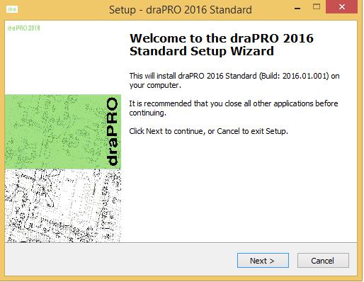 drapro Installation (Standalone) This section provides instruction for installing, drapro 2016. Firstly go to http://www.drapro.com/ Then download the free trial from the Free Download Side Menu Once the download has completed Run the.