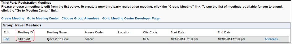The meeting name and ID number can also be added to the PNR / Reservation if needed. The travel management company must be familiar with file finishing methods.