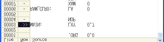 the displayed contents, from left to right. - Address Shows the status of the address bus.
