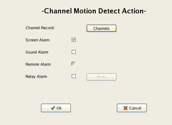 - Regions can not be overlapped. - By default, the system is not in motion detection mode.