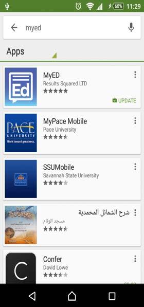 Welcome to MyEd. Before we can get on with viewing information about your school and students, we first need to download the app.