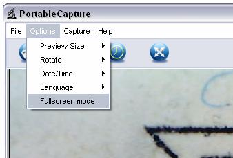 (2) Clicking the full screen icon: (3) Choose Full screen mode from