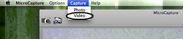 7. Video Capture You can capture video by: 1) choosing Capture/Video 2) clicking video capture icon Note: After clicking on the icon, the video capture icon will turn red to