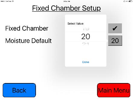 Setup Mode If using a fixed chamber baler, select the