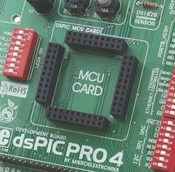 The user can remove this MCU card and fit another one with either 64 or 80-pin